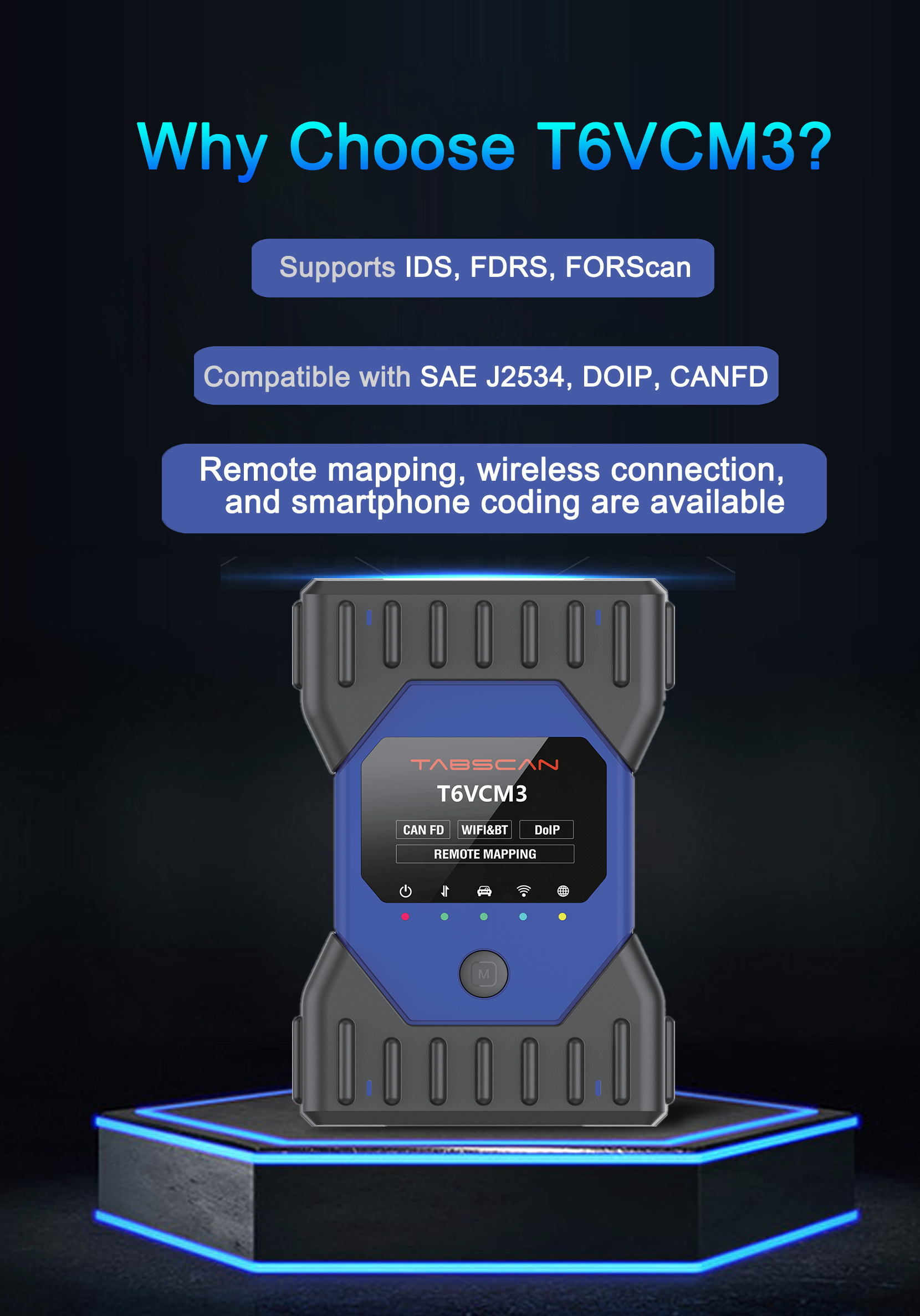 TabScan T6VCM3 VCM3 OE-Level Diagnostic Tool