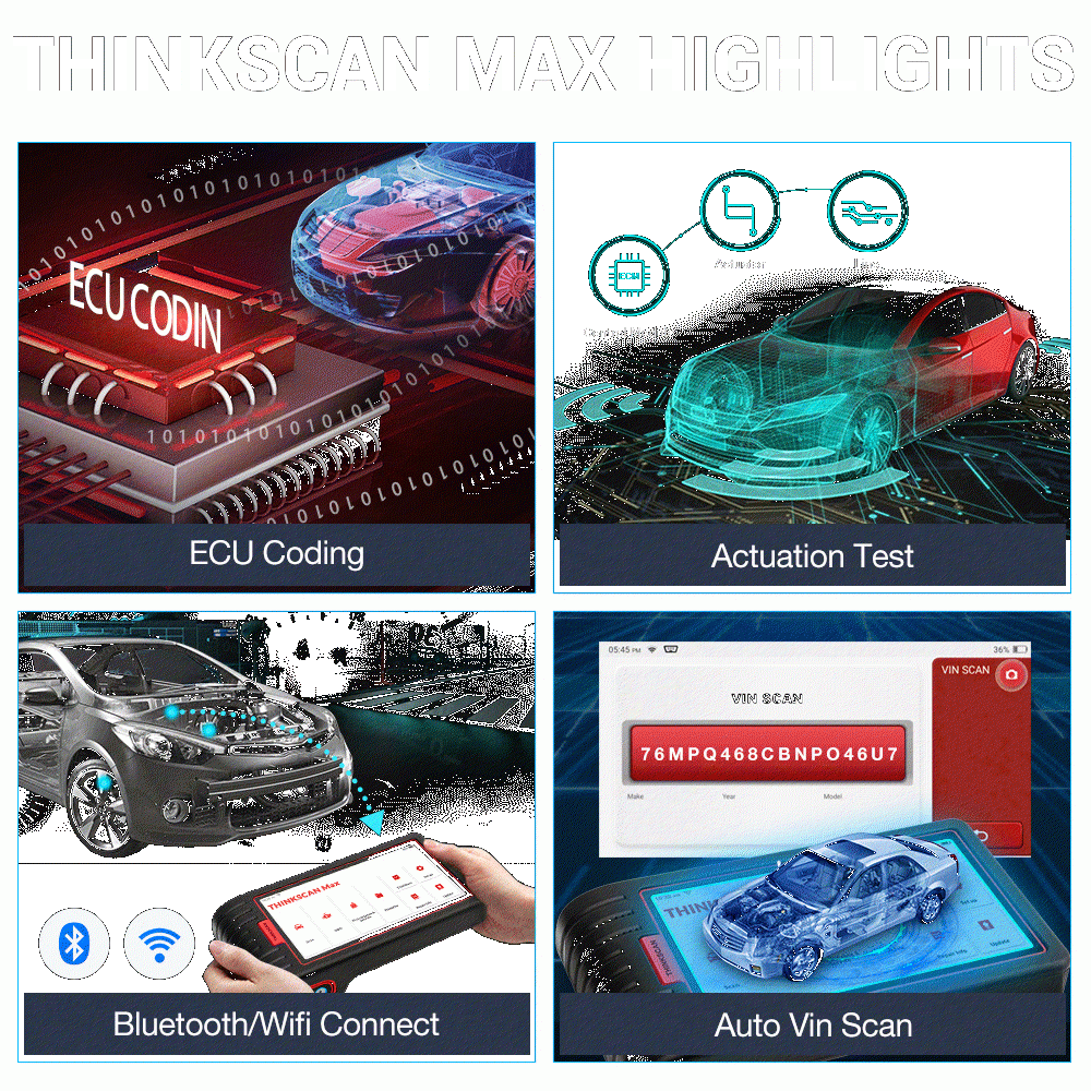 ThinkCar ThinkScan Max Full Systems OBD2 Diagnostic Scan