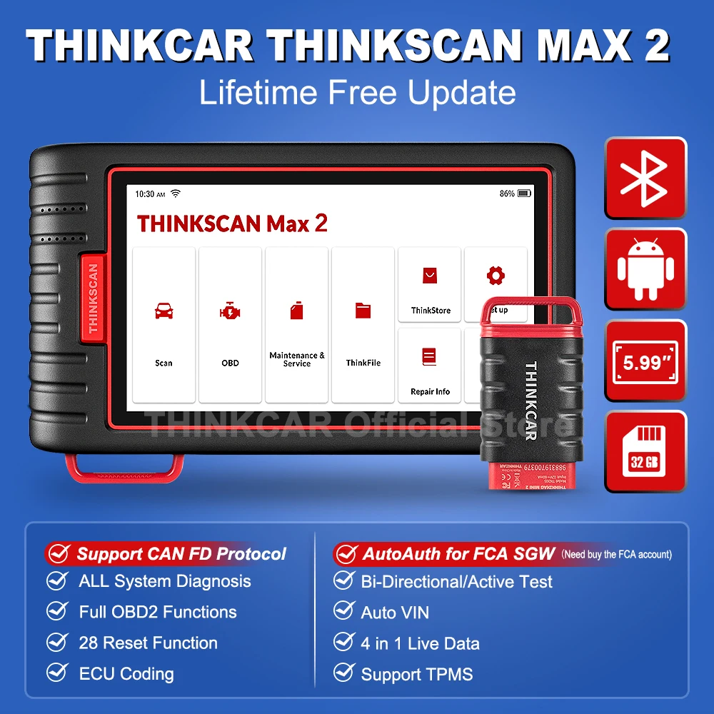 Thinkcar Thinkscan Max2 OBD2 Scanner