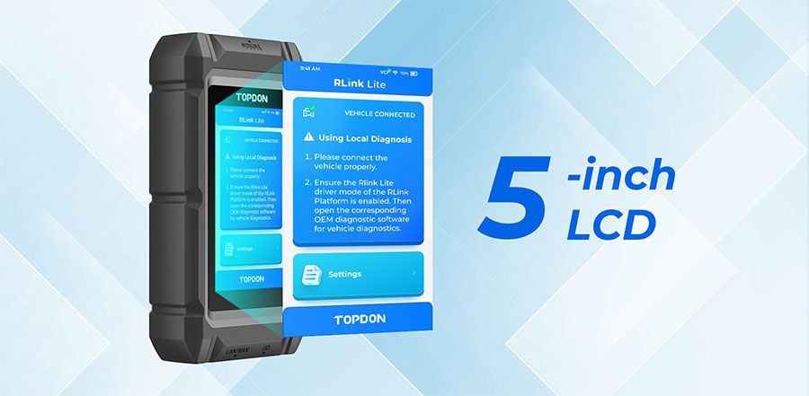 TOPDON RLink Lite 5-in-1 Special Inspection OE-level Diagnostics Programming and Coding