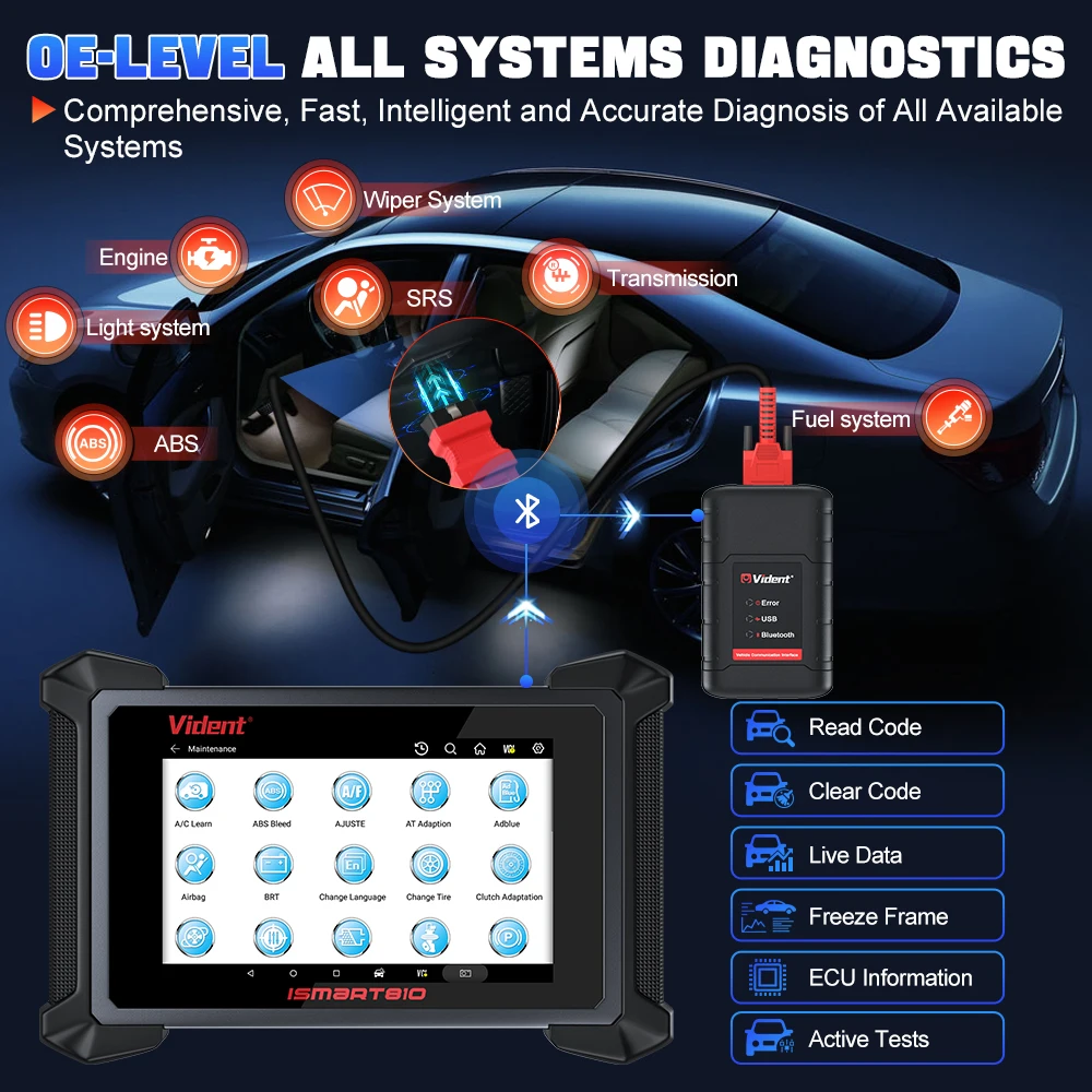 VIDENT iSmart810 OBD2 Scanner