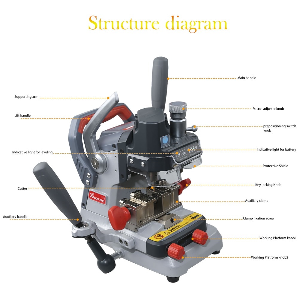 Xhorse Dolphin XP-007 Manually Key Cutting Machine 