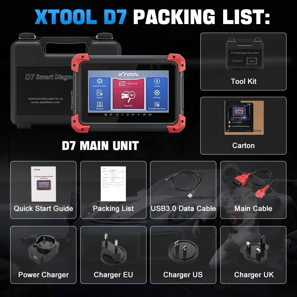 XTOOL D7 Bi-directional Control Automotive Scanner