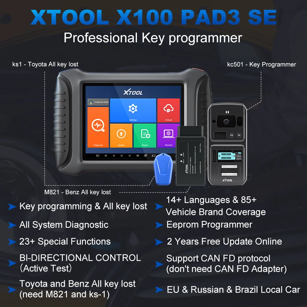 XTOOL X100 PAD3 Pro Key Programming Tool